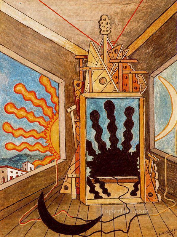 metaphysical interior with sun which dies 1971 Giorgio de Chirico Metaphysical surrealism Oil Paintings